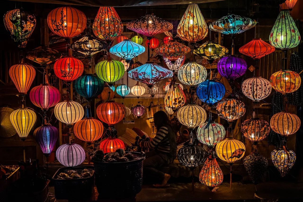 marked, lamper, lys, person, hoi an, vietnam, lampingons, lamper, lys, vietnam, vietnam, vietnam, vietnam, vietnam